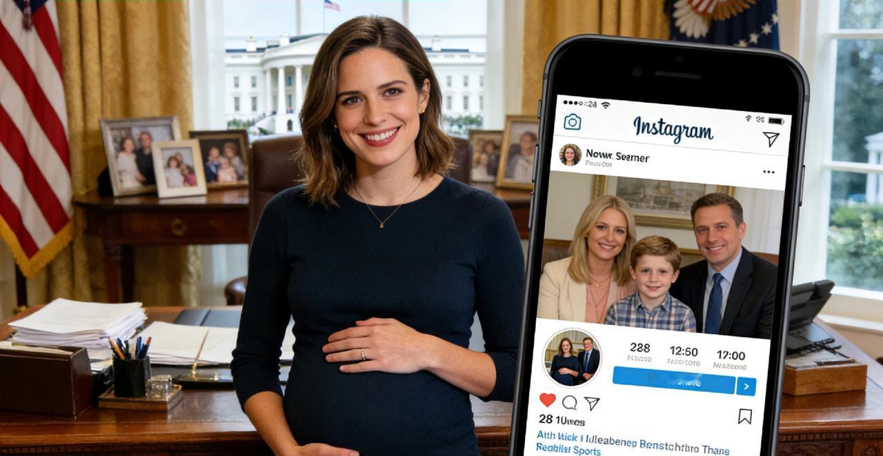 白宫28岁发言人与60岁丈夫宣布怀孕
 
当地时间12月26日，白宫新闻秘书卡罗