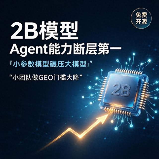 2B模型就能当Agent用，小团队做GEO的门槛降了