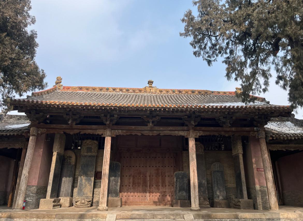 雪后的古代县级文庙，拍摄于山西省临汾市襄汾县汾城古城景区。

文庙 汾城古城景区