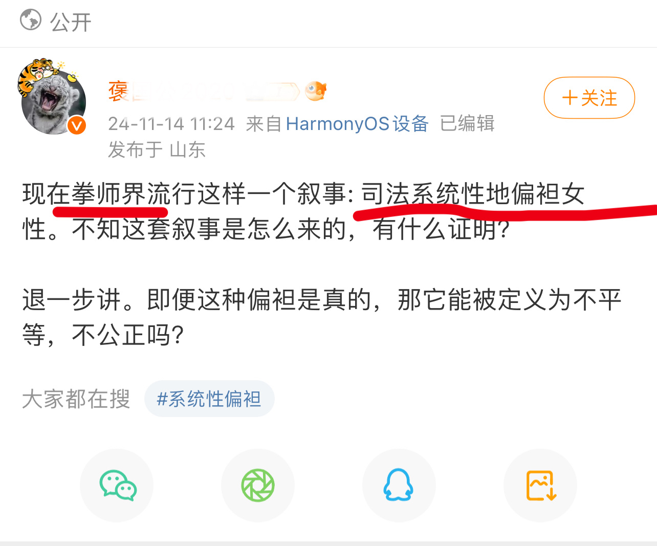 比那个没有系统性偏袒还牛，一上来就是说先把你们的人通通打为拳师，再反驳一句，你必
