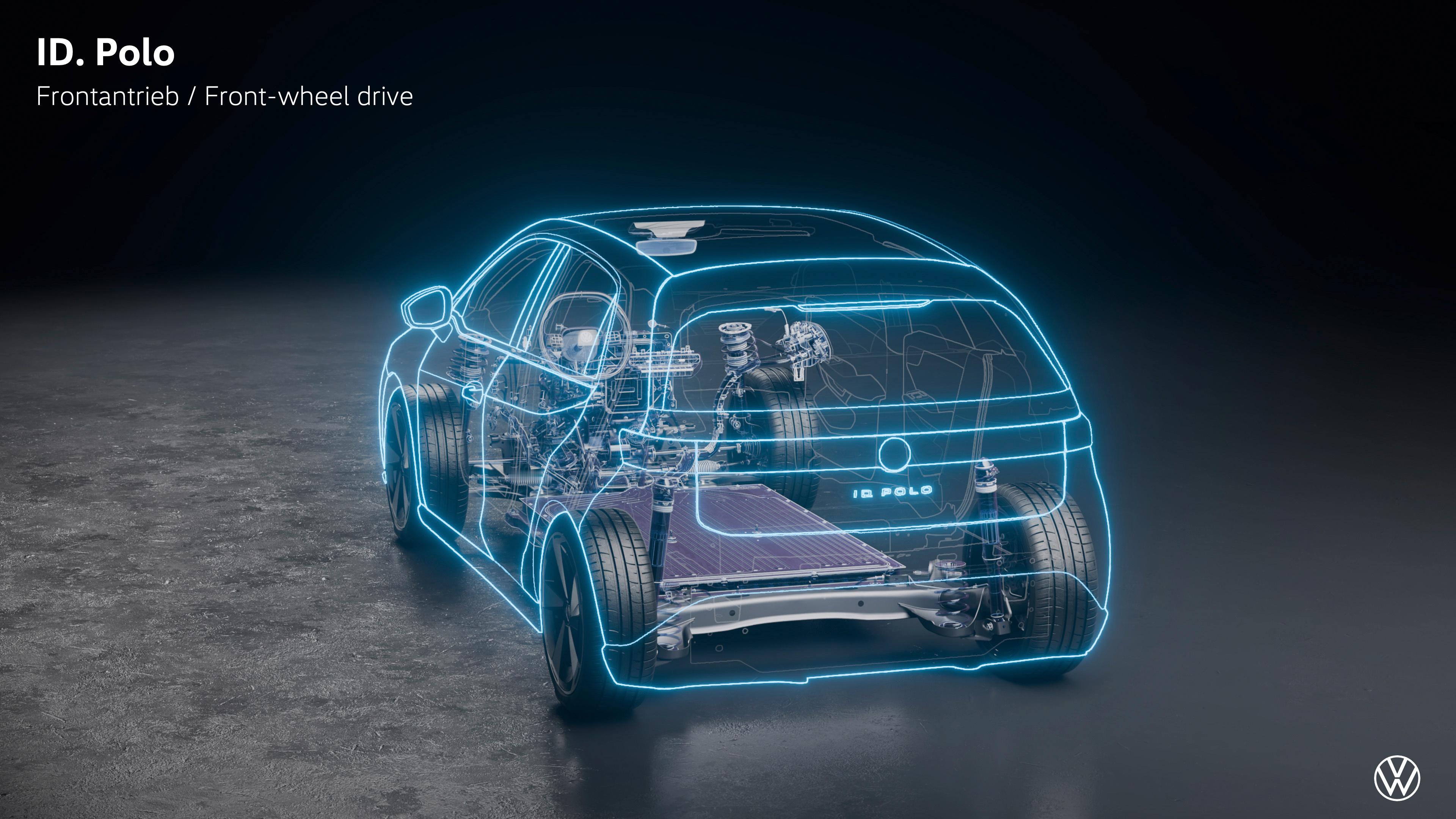 大众今天正式发布「ID. Polo」，内饰年初就公布了，复古界面的液晶仪表盘也用