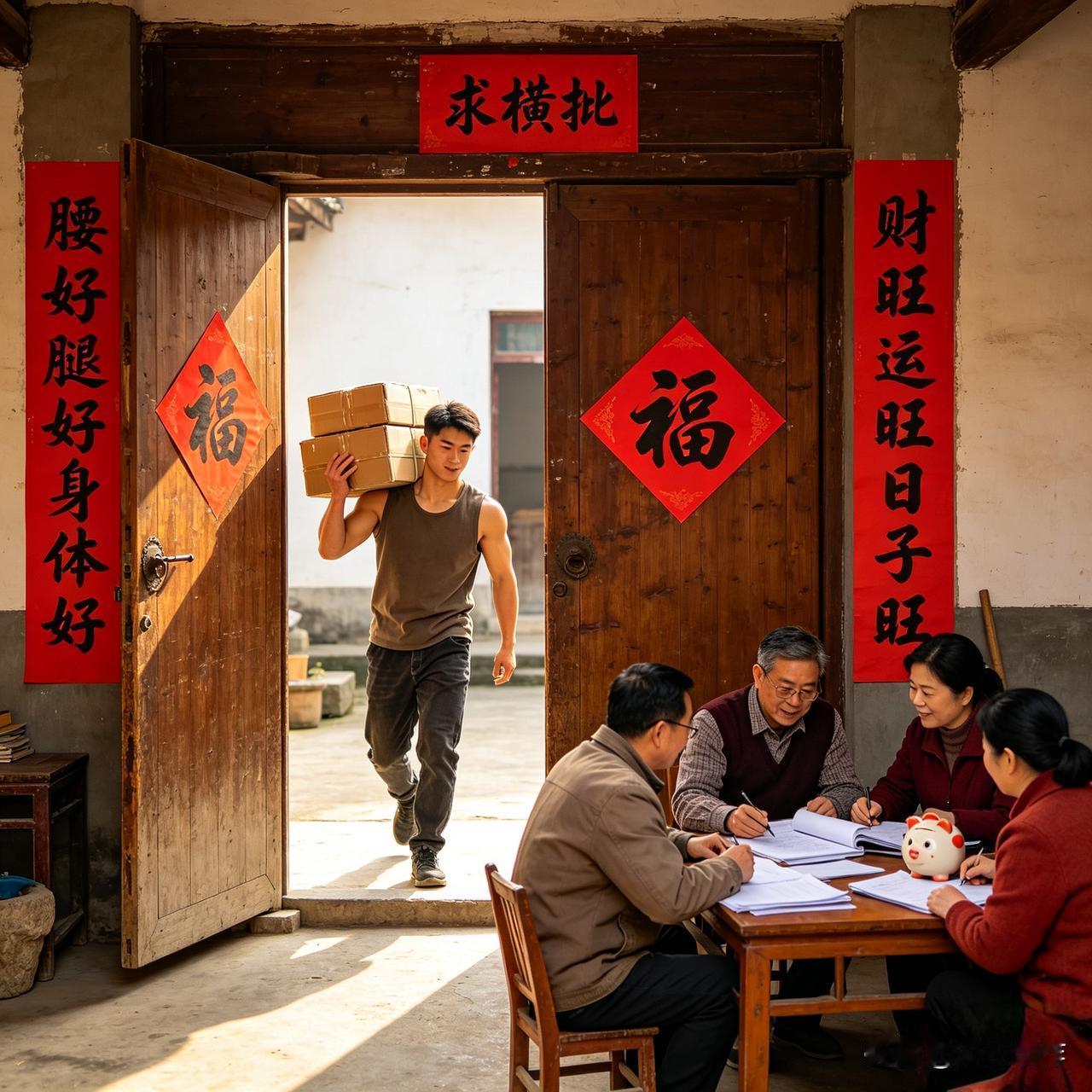 “腰好腿好身体好，财旺运旺日子旺”——这联满是实在的福气，上联讲健康硬朗，下联说