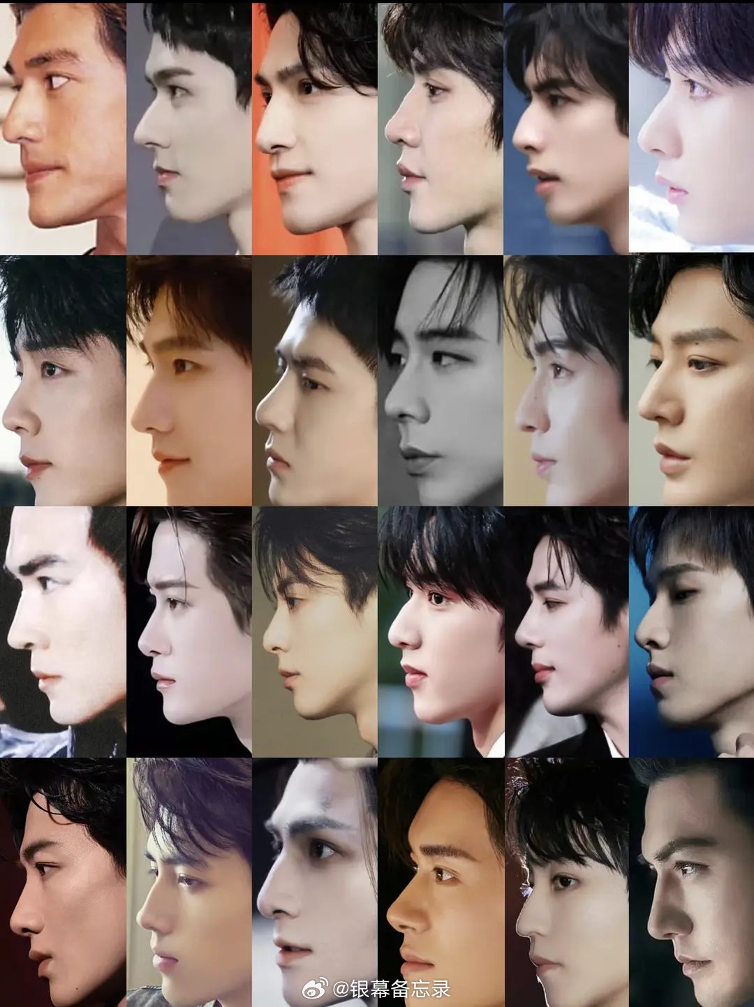 明星真不是一般人能当的... 好直观的骨相和侧脸线条，大家觉得谁赢了？ 