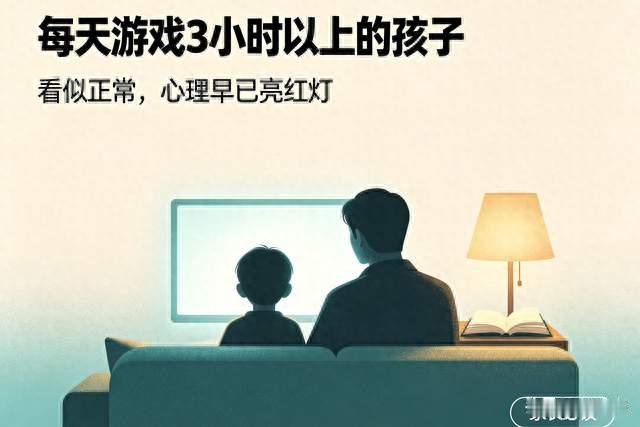 每天游戏3小时以上的孩子，看似一切正常，实则心理早已亮红灯