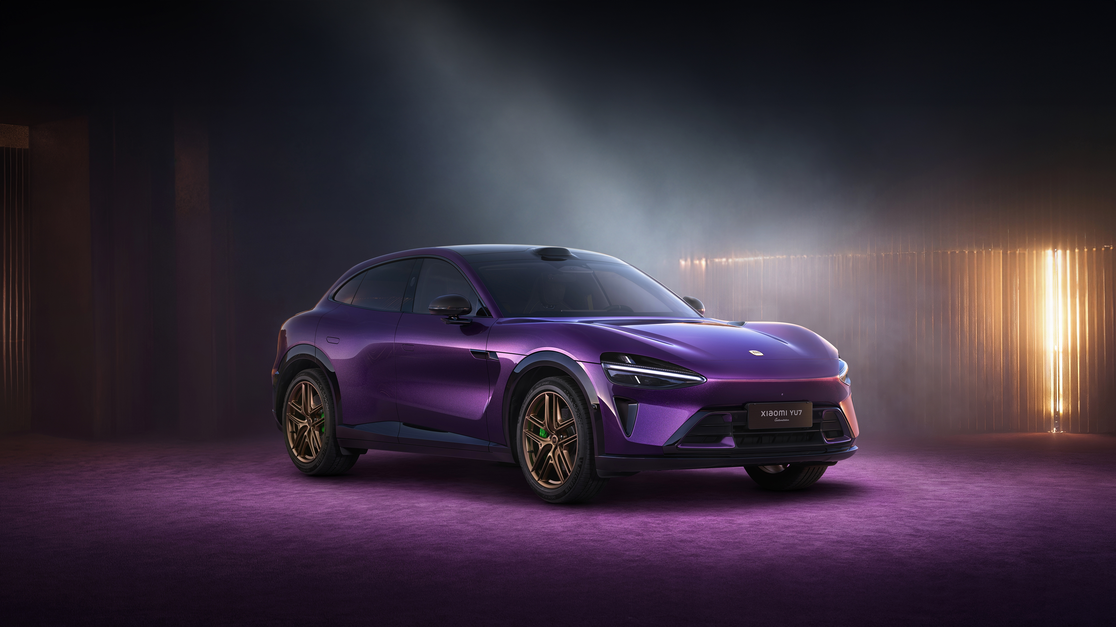 紫气东来，好看啊YU7紫水晶壁纸