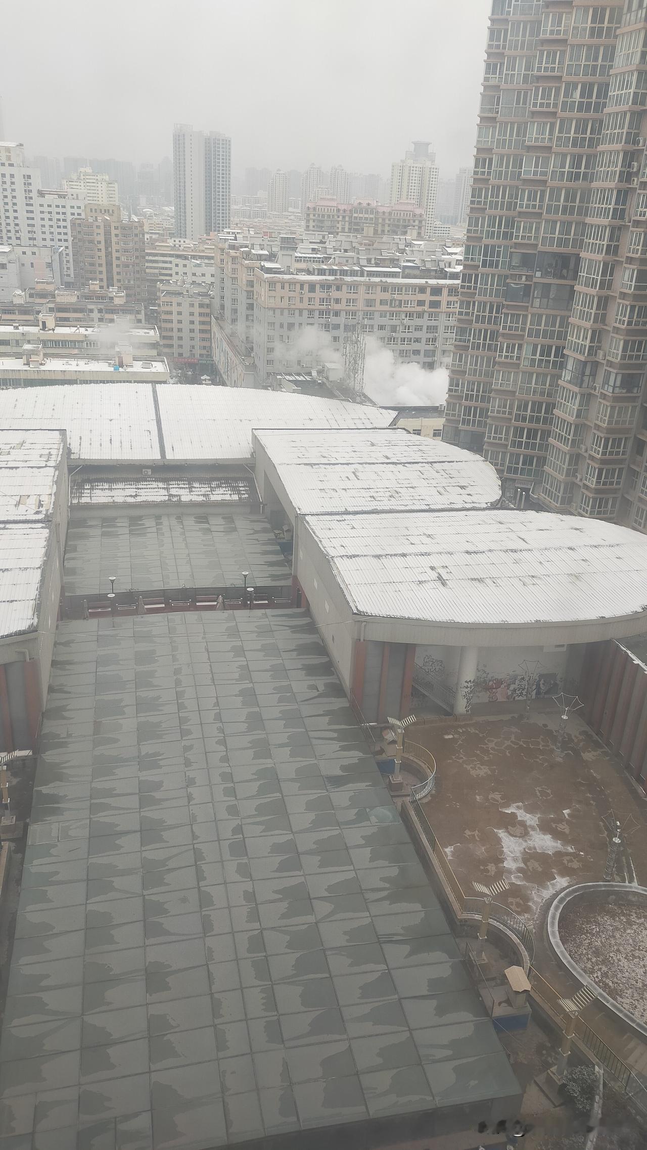 我的老家下雪了，你们的呢？