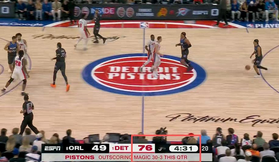 下半场活塞打了魔术一个30-3…… 