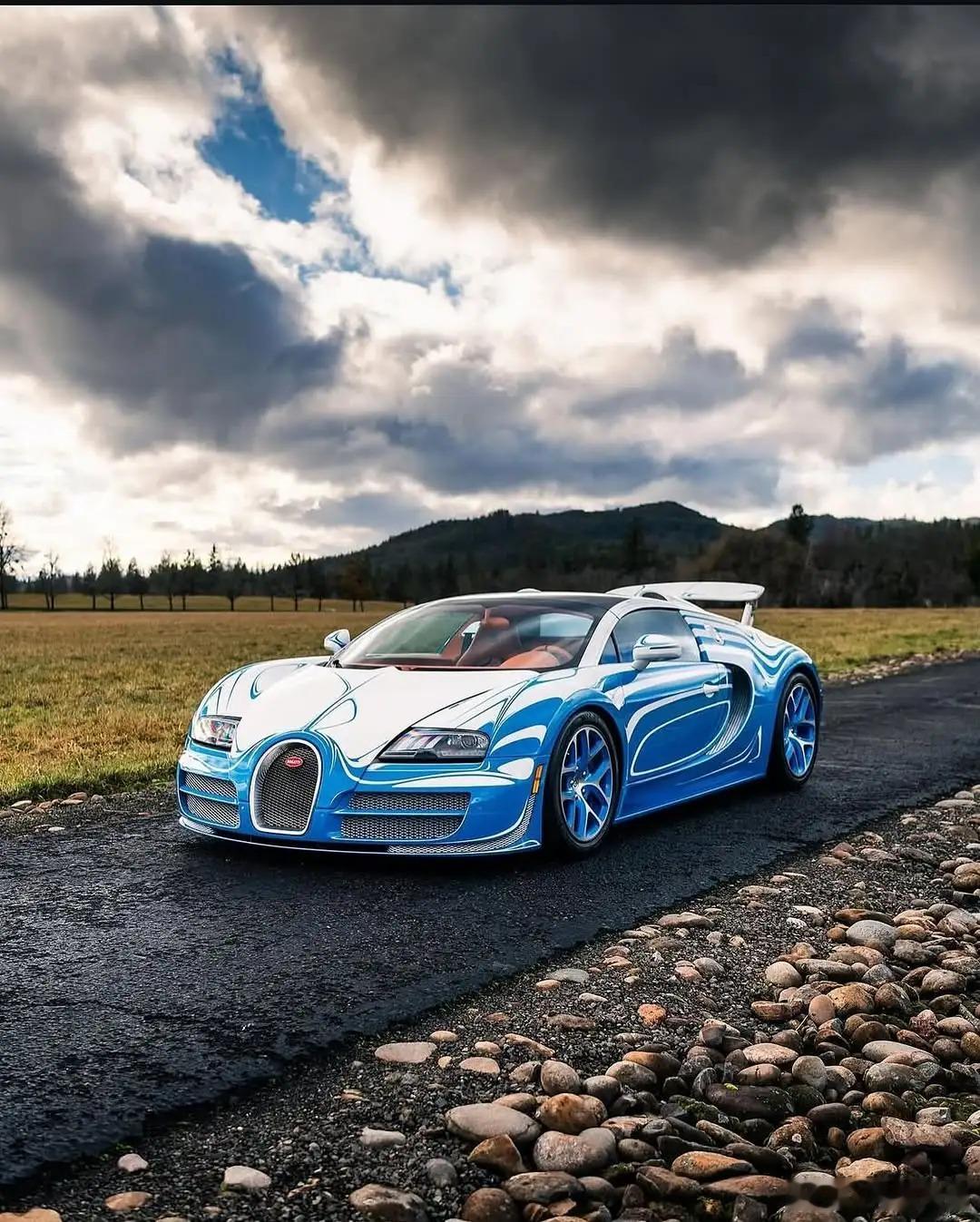 布加迪威航Grand Sport Vitesse定制款，这个设计你能get吗？车
