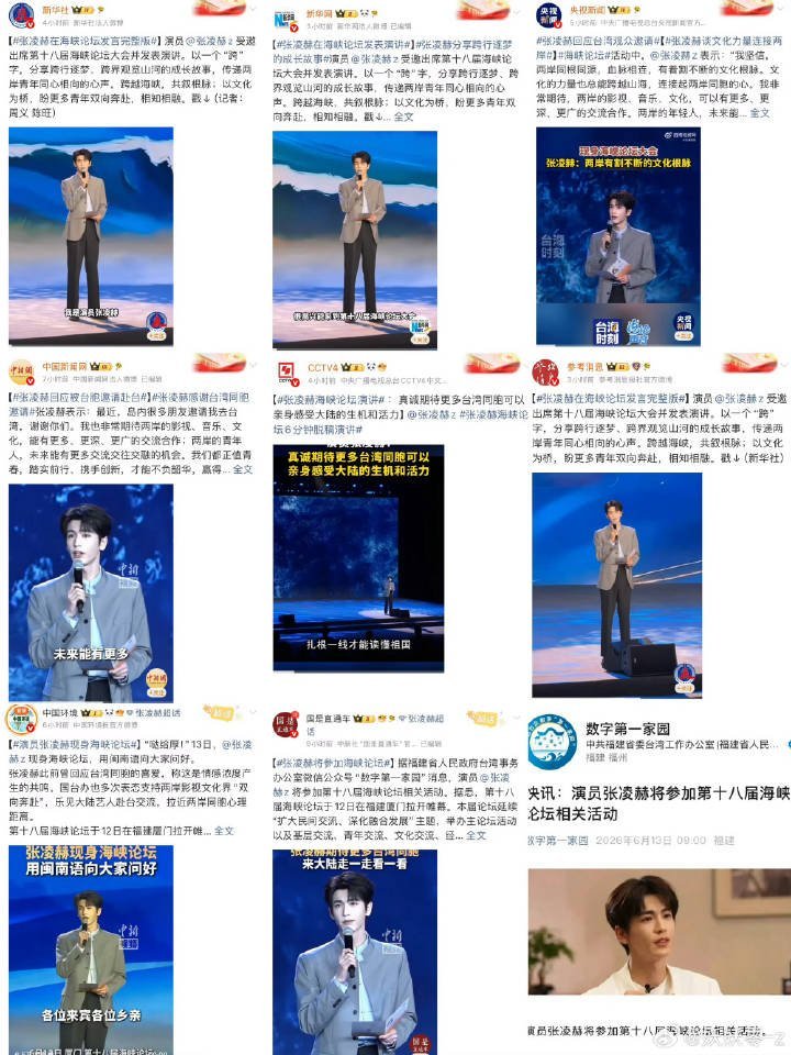 海峡论坛的大场面，台下坐着那么多重量级嘉宾，他却从容沉稳，用一句“海峡的距离，挡