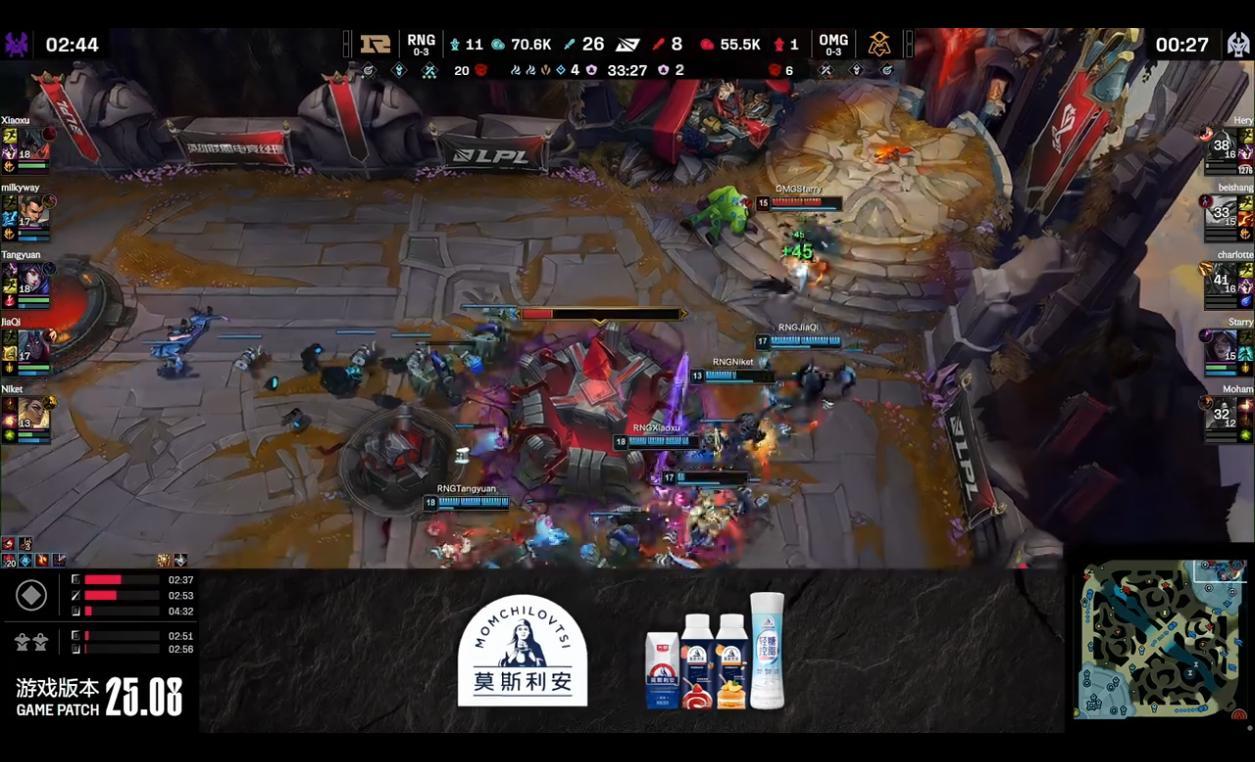 RNG拿下第一局，大家如何评价RNG的状态？omg对战rng2025lpl第二赛