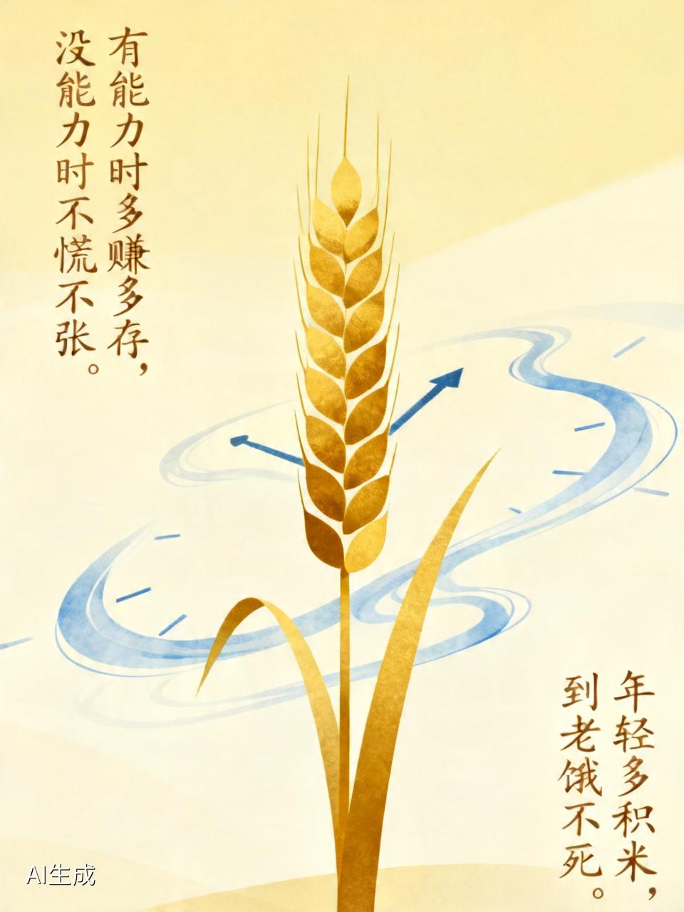 有能力的时候多赚多存，没能力的时候才不慌不张。年轻时多存钱可以为子女提供更好的教