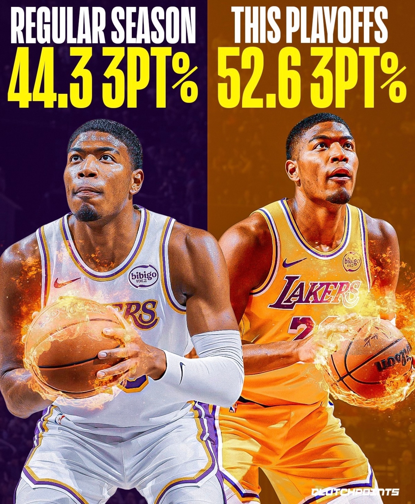 🔥八村的常规赛三分命中率44.3%，季后赛升至52.6%！nba季后赛火箭vs