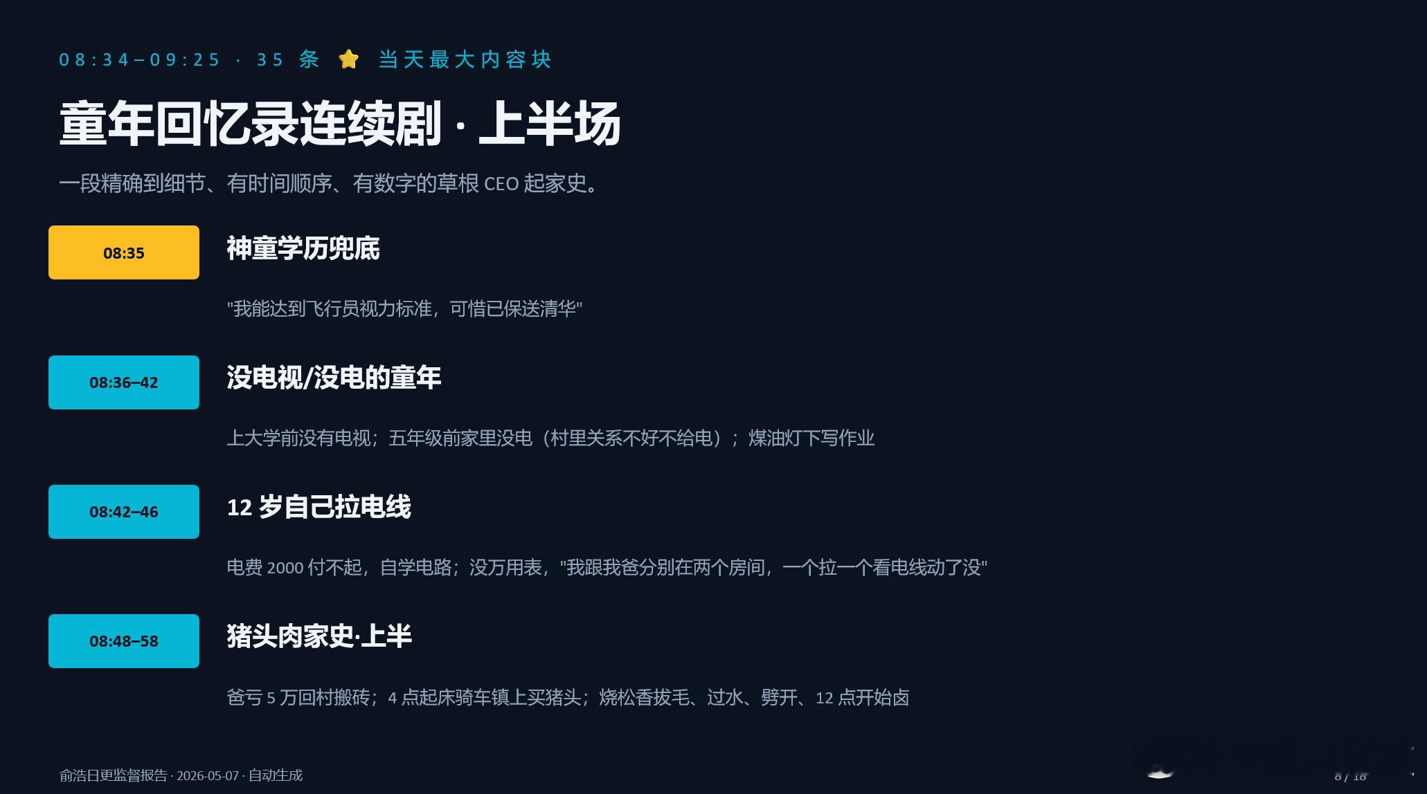 这是有人用Claude Code做的俞浩短视频舆情分析，非常全面。他在5月7日这