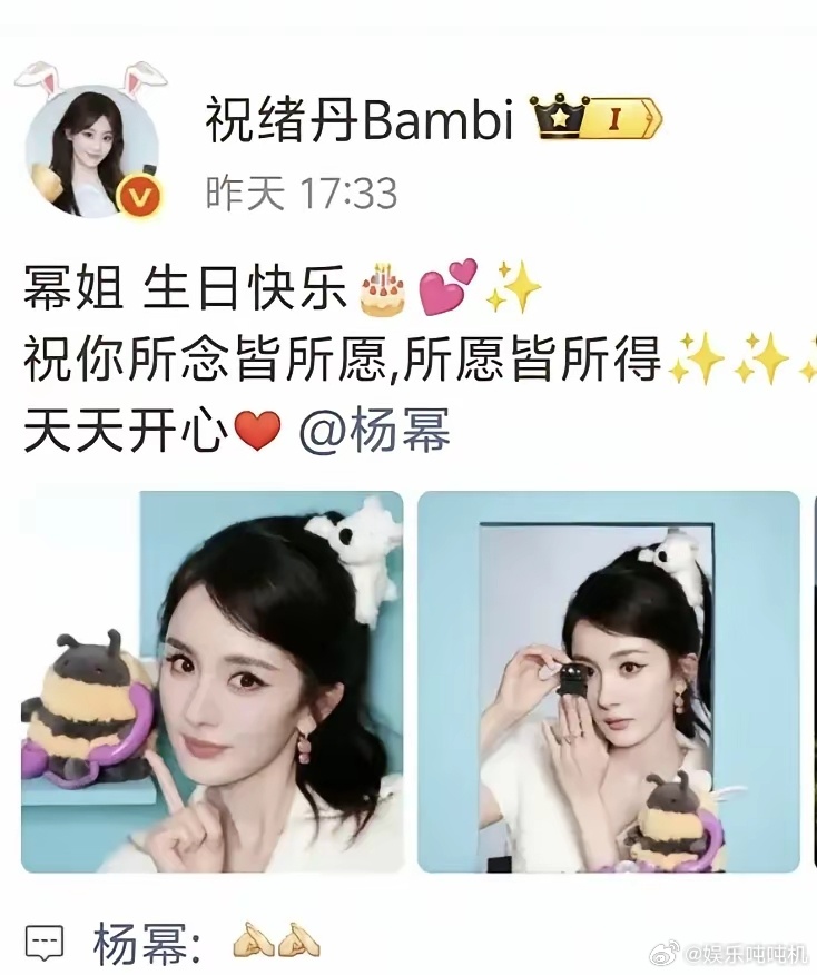 杨幂太体面了热巴是懒得维持表面，可杨幂还是回了，即使抱拳的表情包也回了，本来呢，