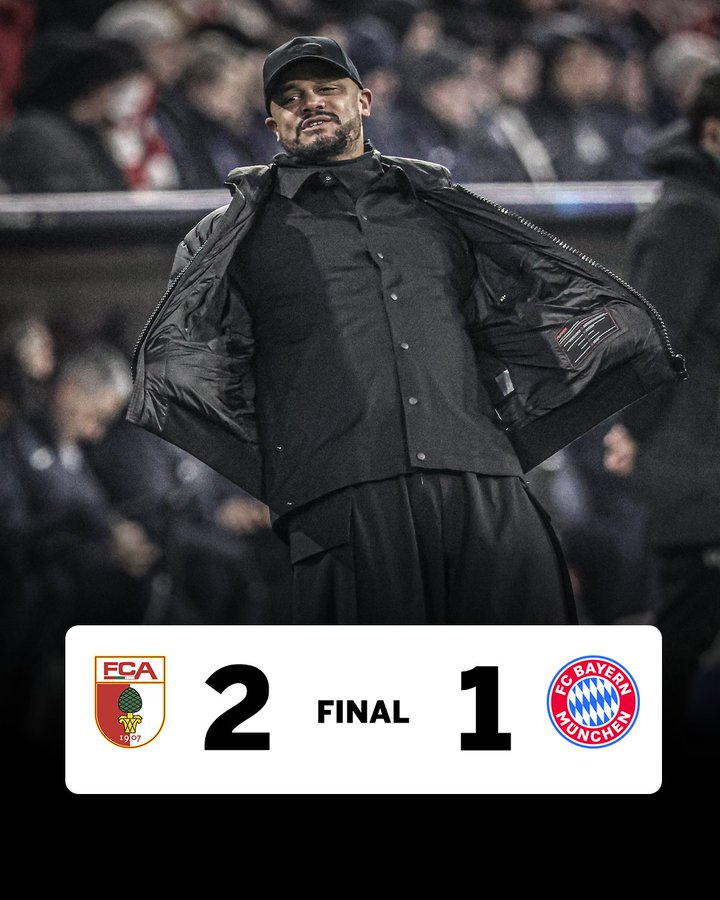 拜仁慕尼黑本赛季德甲联赛首次告负 