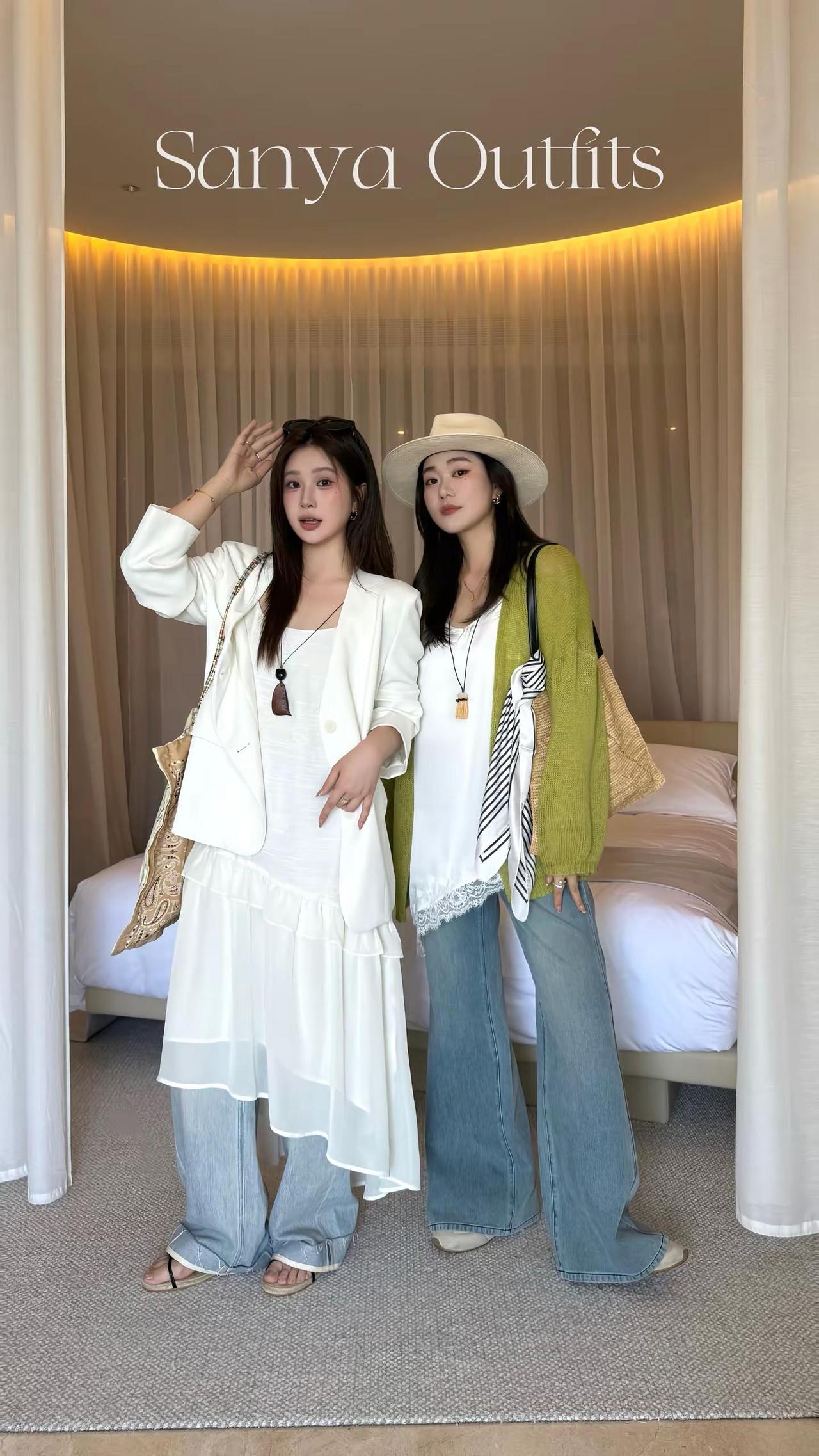 11套早春闺蜜穿搭look👭闺蜜穿搭 捕捉春天里的粉彩 微胖穿搭