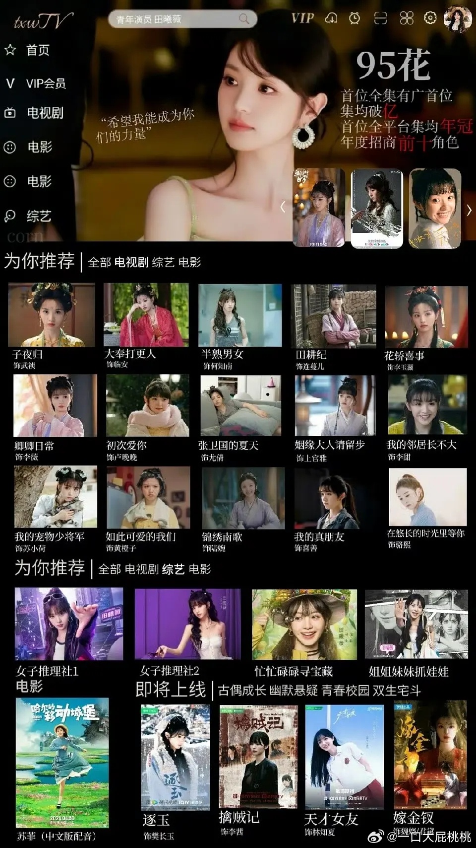 🌸🌸的饭制tv，还挺好看诶，其他可以补充暂时找到这几个 