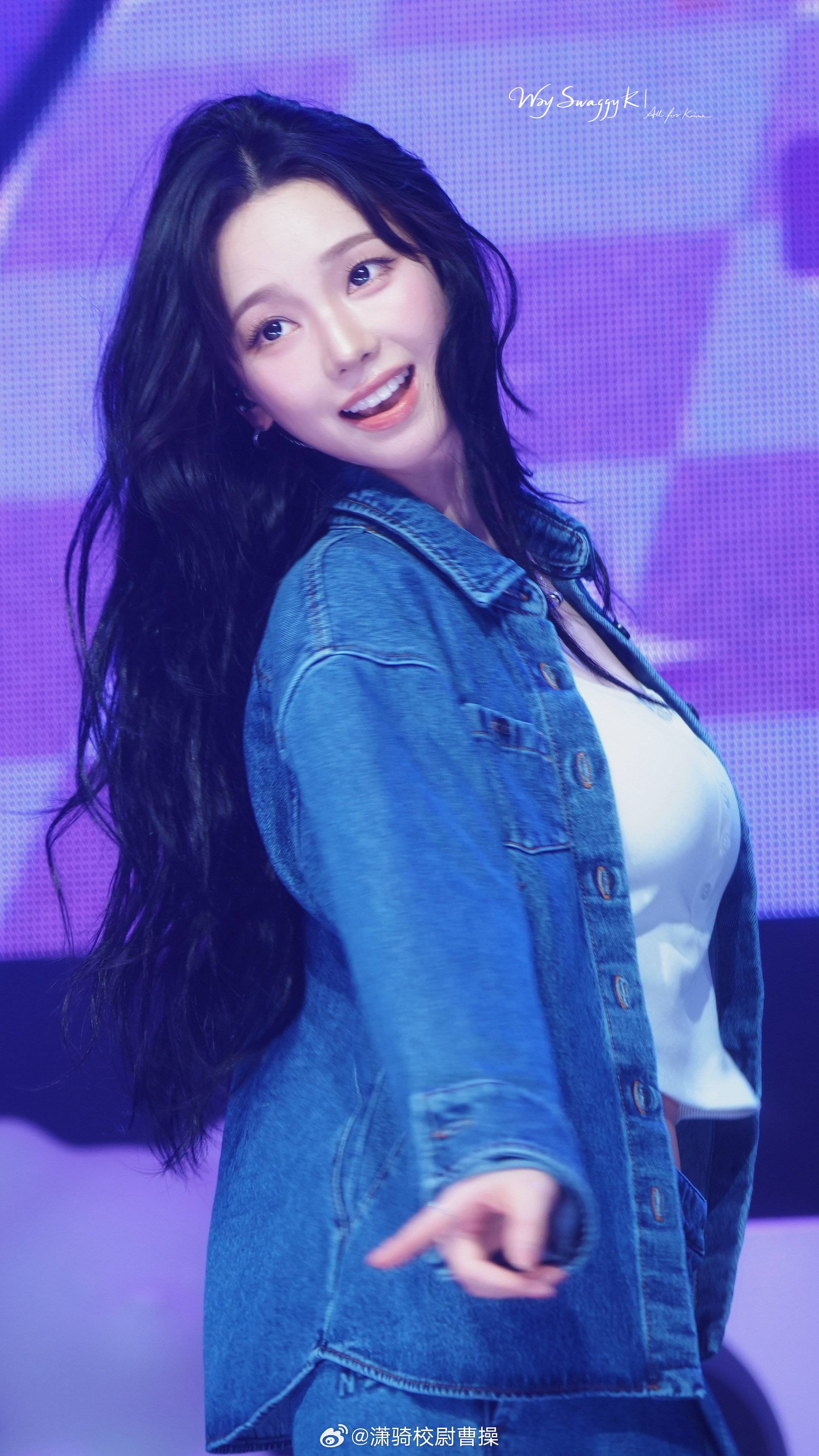 把易梦玲认成了柳智敏Karina 美神降临🩵 