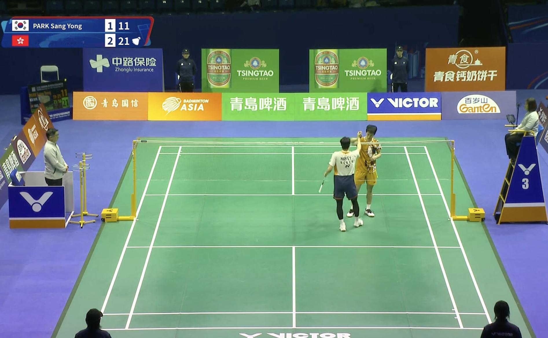 2026亚洲羽毛球团体锦标赛 【男团B组：韩国🇰🇷 3-2 🇭🇰中国香港