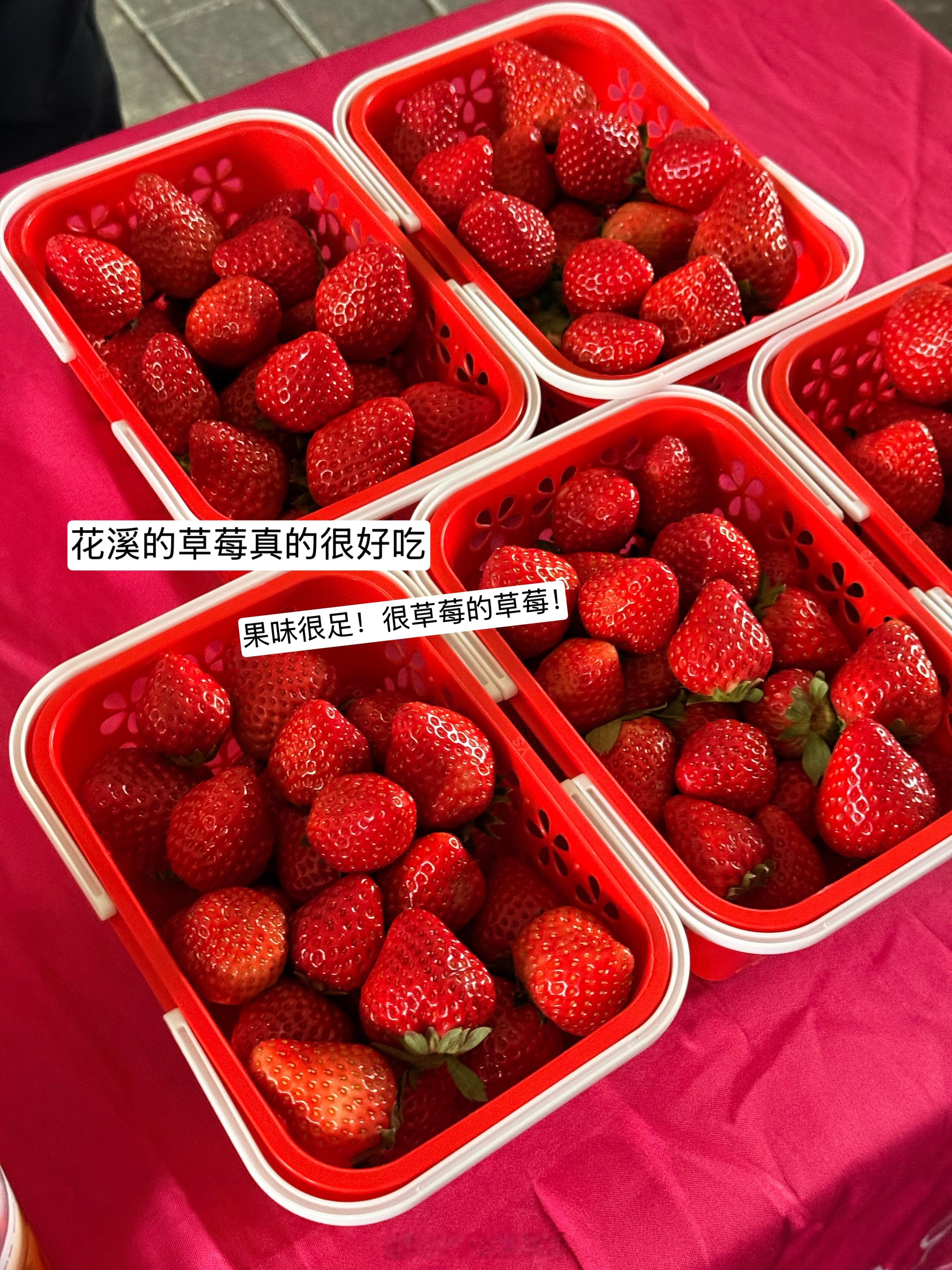大家新年快乐！分享一下最近几天吃到喝好的好东西！·花溪草莓第一次吃花溪草莓，果味