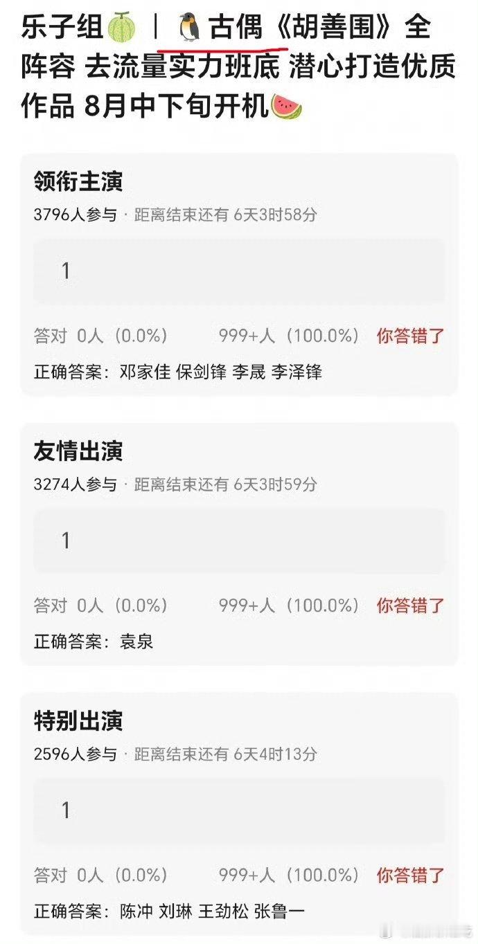 这阵容本来就没流量，有啥流量可去的而且杨晓培的古偶屡战屡败…… 