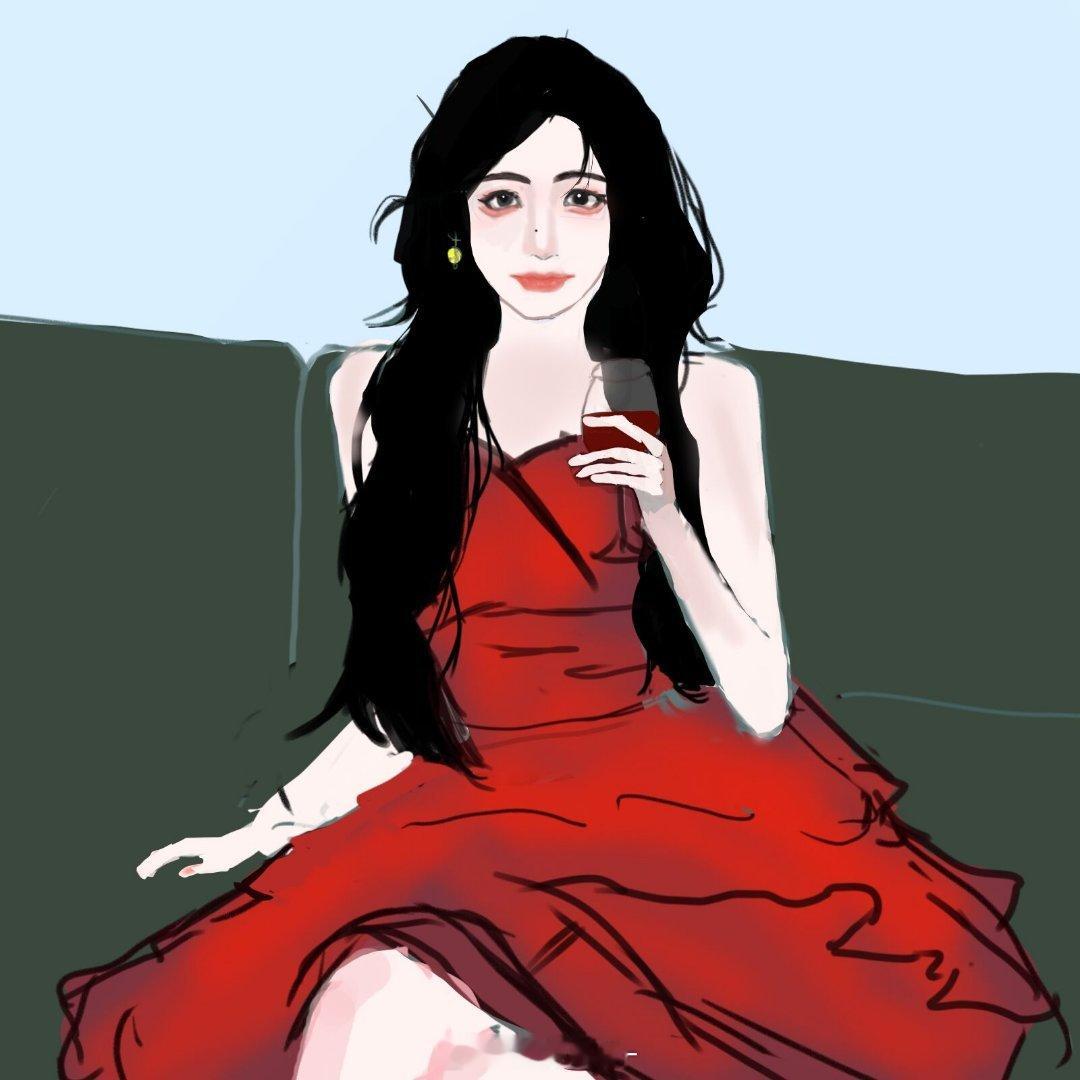 今天还是继续画小满姐姐的图画的过程特别特别幸福很开心啊啊啊!今天的绘画过程是初步