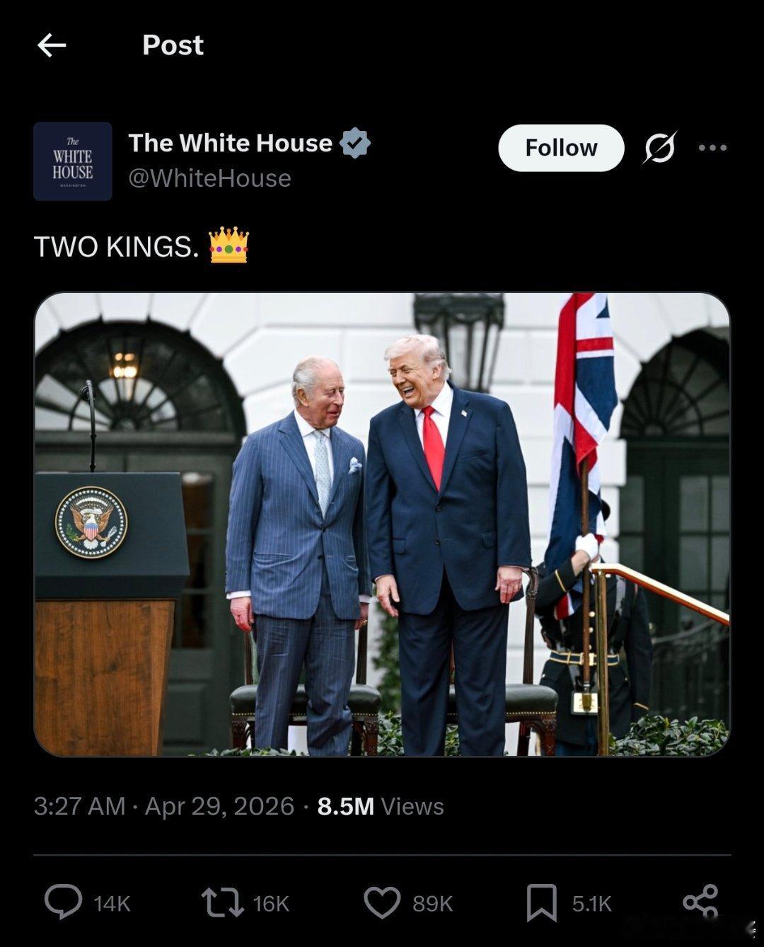 白宫运维的马屁功力放在大明高低得封个司礼监秉笔大太监 