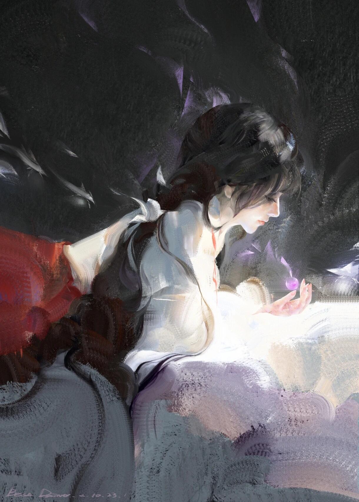 好美的审判者月，我的童年白月光大美人[爱慕]，点进画师竹叶开始审美积累，我喜欢这