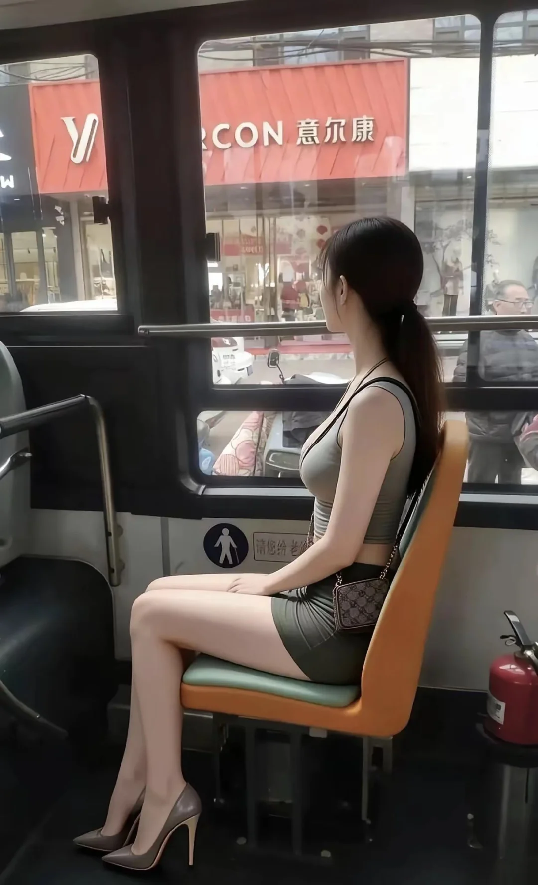 公交车上看风景也不错