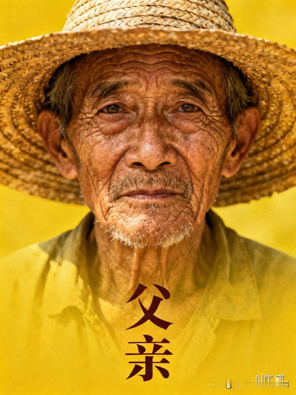 分享一组中国当代画家油画作品罗中立的《父亲》，刻画了一位饱经沧桑的老农形象。
