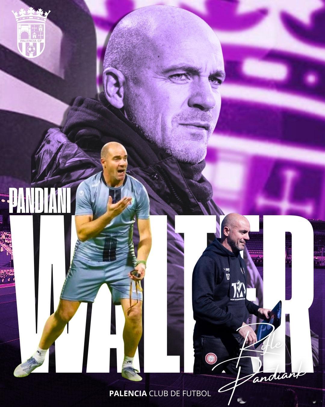 【西足协丙】潘迪亚尼重返西班牙足坛西班牙时间1.3日，西足协丙俱乐部帕伦西亚主帅