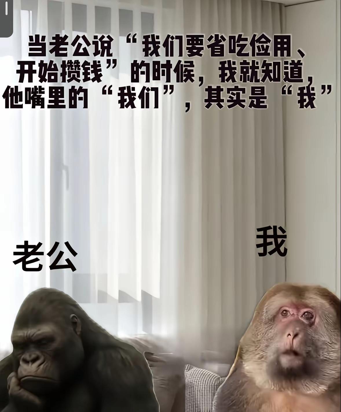 所有说，我们是两个物种嘛[捂脸]……
我的人生格言就是，嫁汉嫁汉穿衣吃饭……