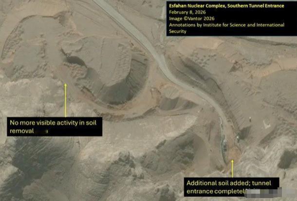 伊朗军方已将伊斯法罕地下核设施的入口完全封堵，以应对可能来自美国/以色列的打击。