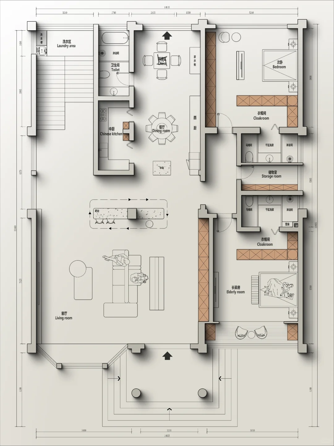 🍁户型改造丨280m²自建房方案PK