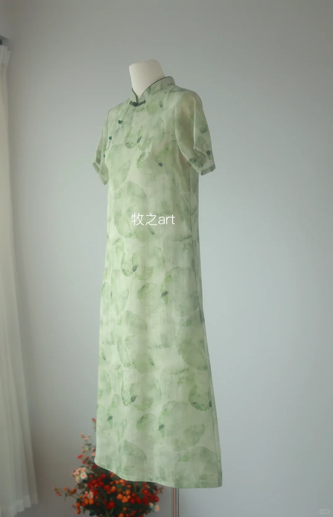 新中式穿搭｜苎麻旗袍裙