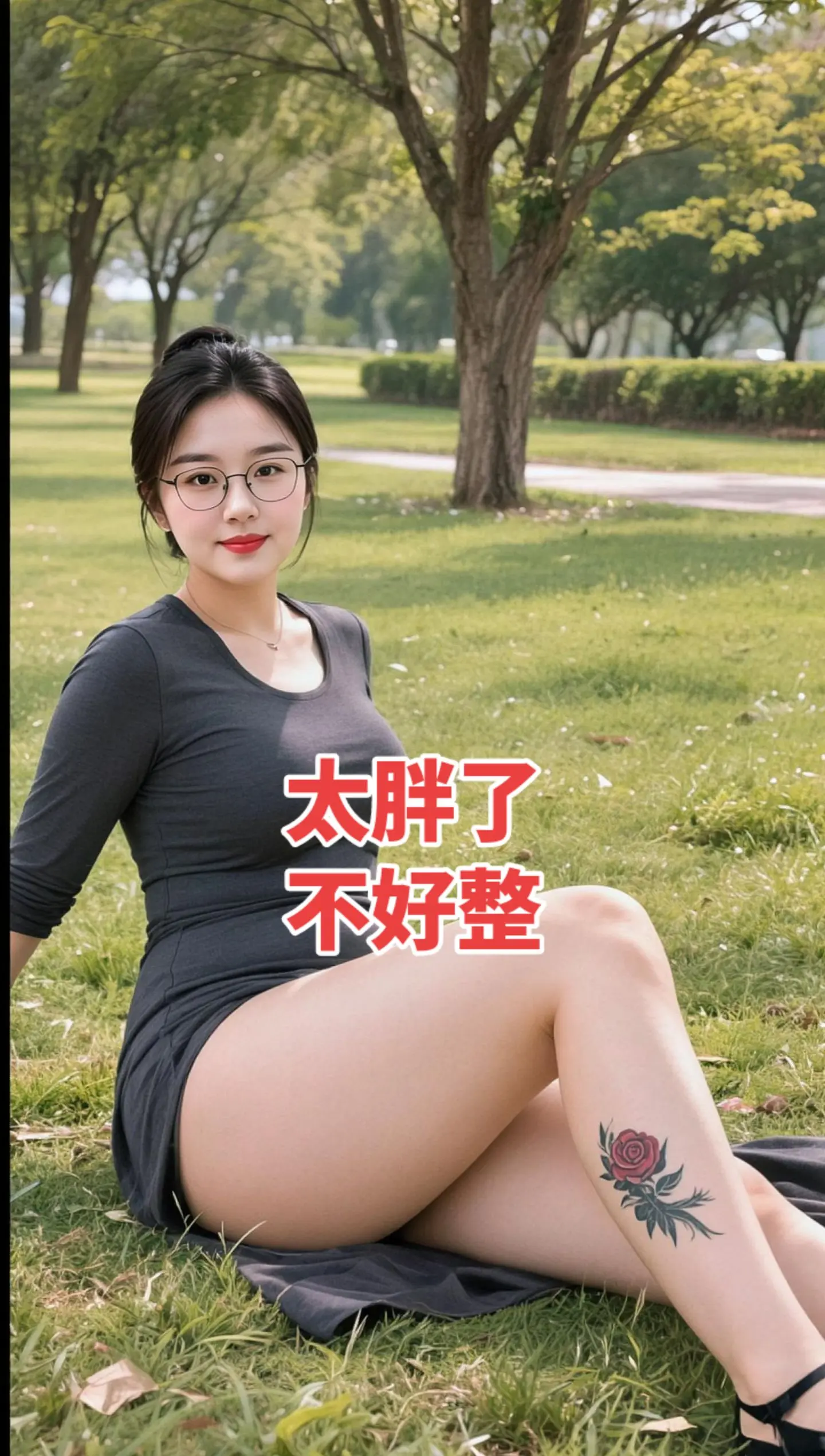 AI草地风情写真 ai创作