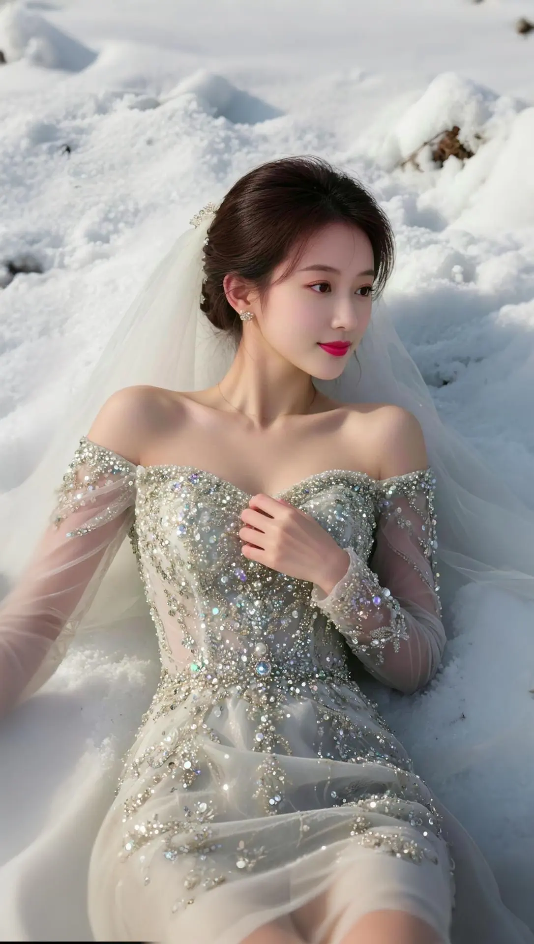 AI雪境仙纱写真 随变ai随便玩