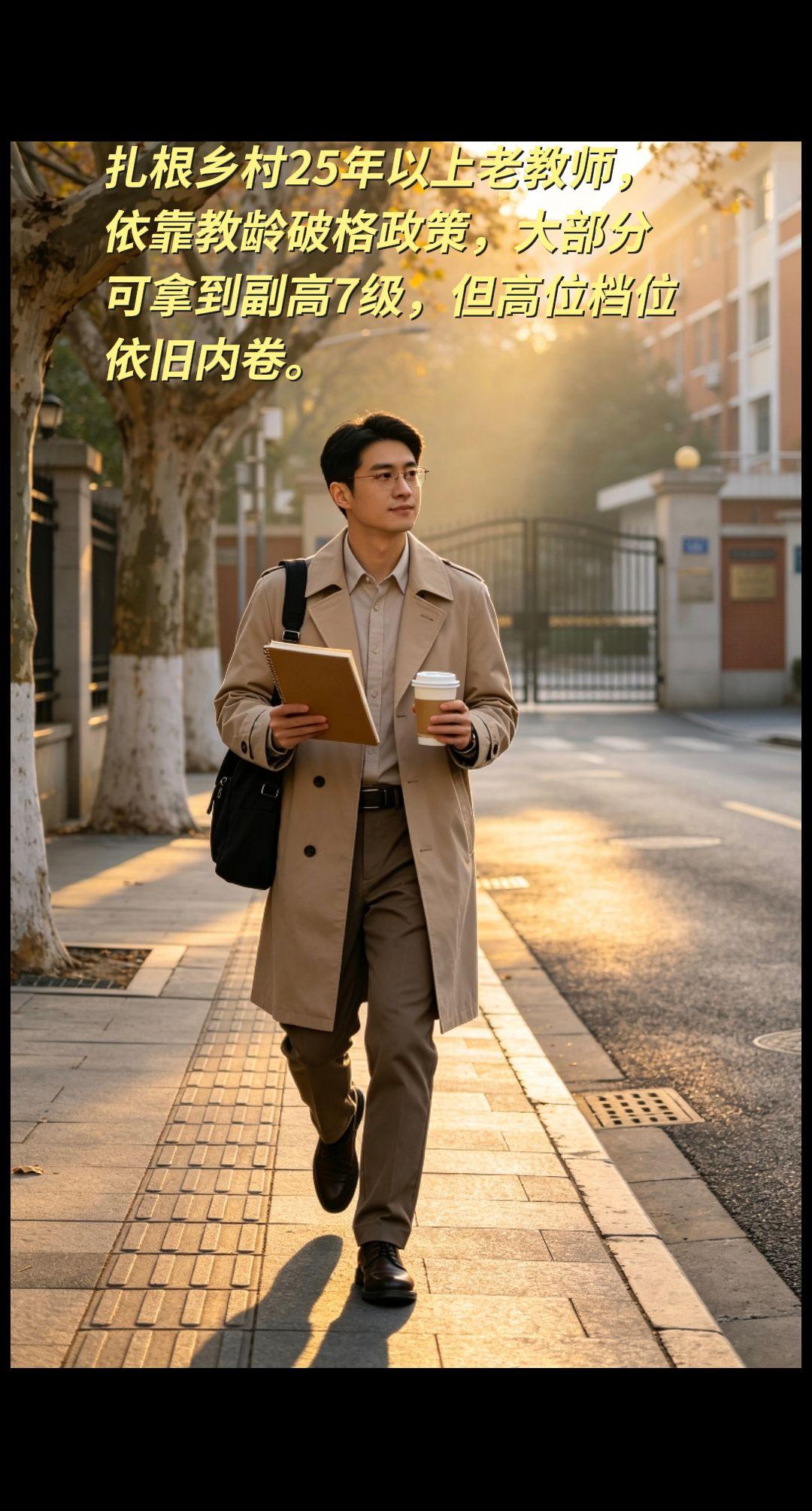 扎根乡村25年以上老教师，
依靠教龄破格政策，大部分
可拿到副高7级，但高位档位