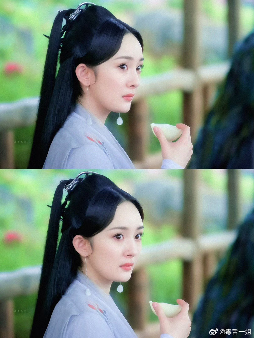 杨幂手点点 白浅拿扇子 3幂幂这手势是藏着什么仙术吗？👇一点就点进了白浅的十里
