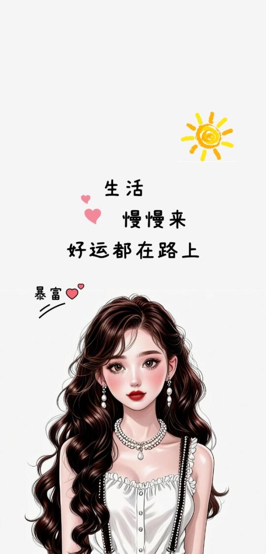壁纸原创｜生活慢慢来，好运都在路上