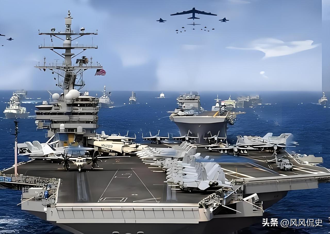 终于打到航母了，美国的航母就是美国战争的脸面，是不能碰的，一旦碰着了，美军恐将军