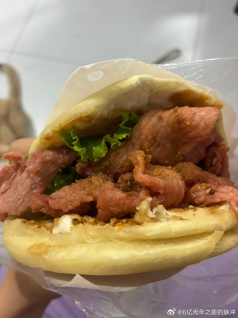 [捂嘴哭]今天这个饼子夹里脊可太香了 ​​​