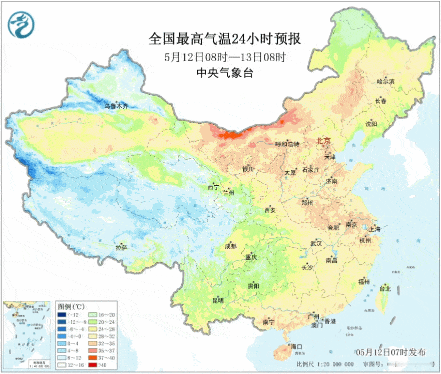 【冷空气到来之前热力升级】在受到冷空气影响前，北方大部气温将持续攀升，今天从浙江