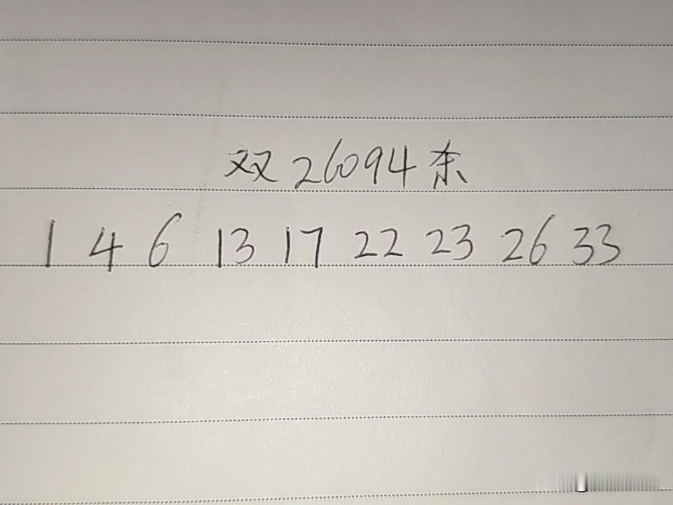 双色球26094期排码
01、04、06、13、17、22、23、26、33
上