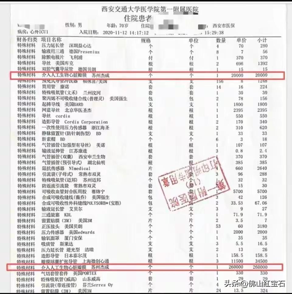 一个心脏瓣膜出厂价3万多，医院收取患者28万？西安交大一附院医疗事件再曝“瓣膜谜