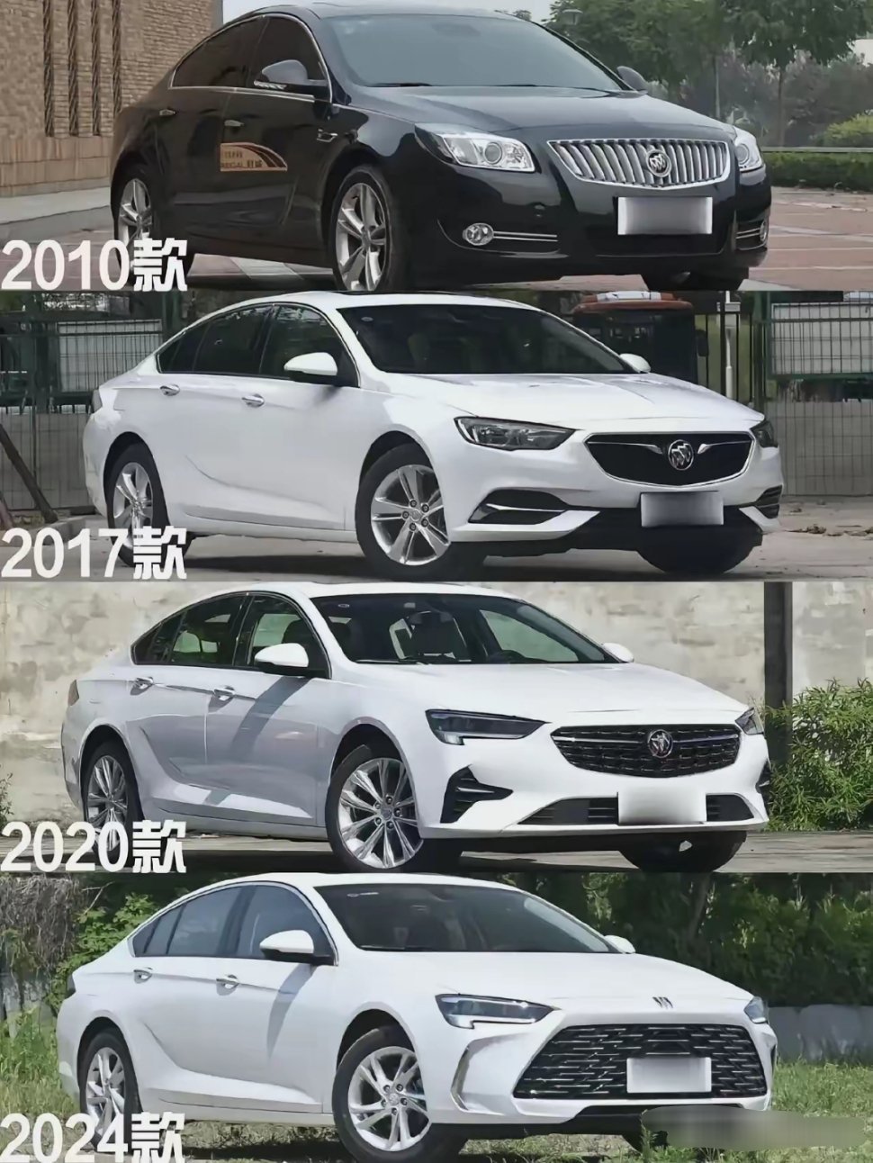 别克君威的近代演化​君威是从09款开始发生重大转变​外观设计开始更偏向于欧洲轿车