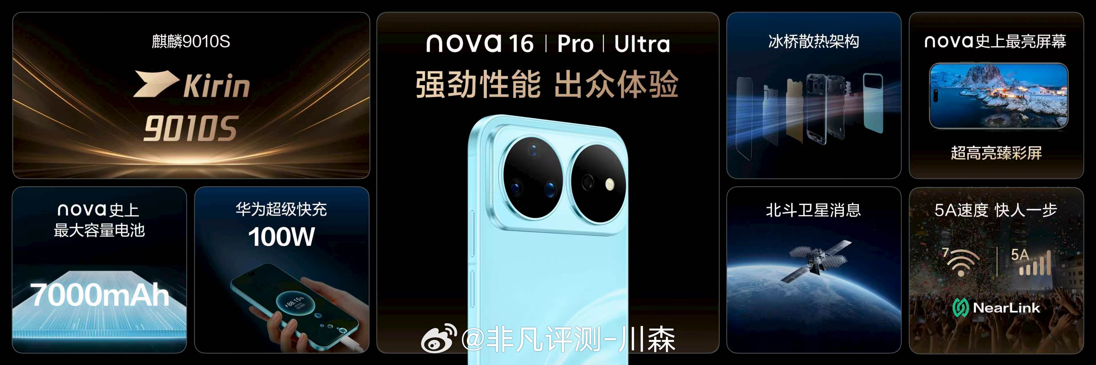 华为nova 16系列三款机型实力焕新：均搭载麒麟9010S旗舰芯片，后置搭载红