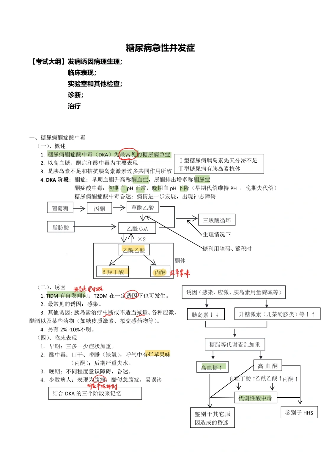 内科学-糖尿病并发症