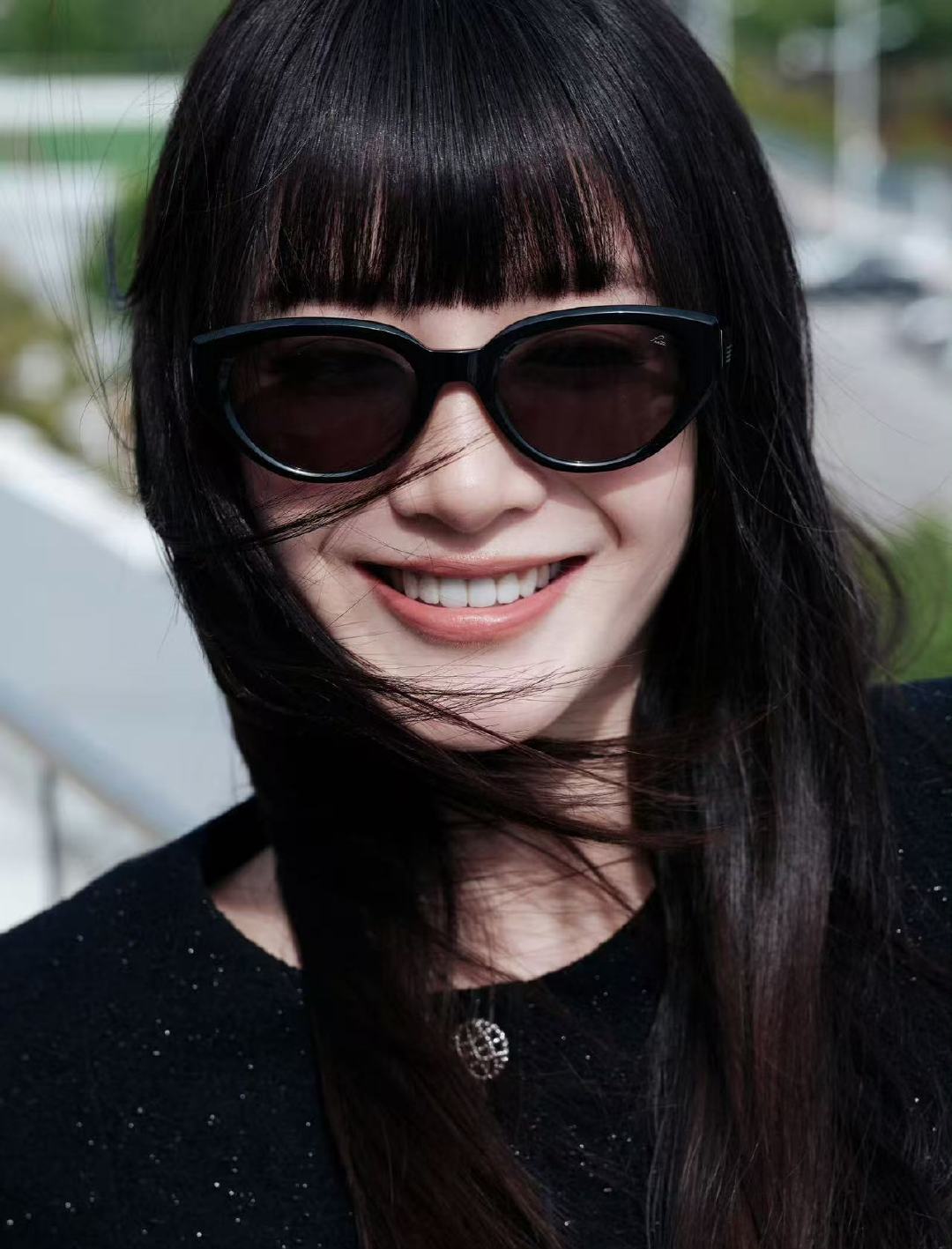 第一次见齐刘海江疏影 