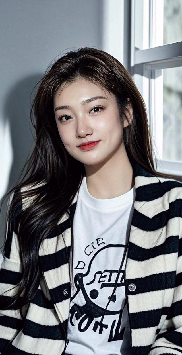 AI慵懒长发少女 李梦